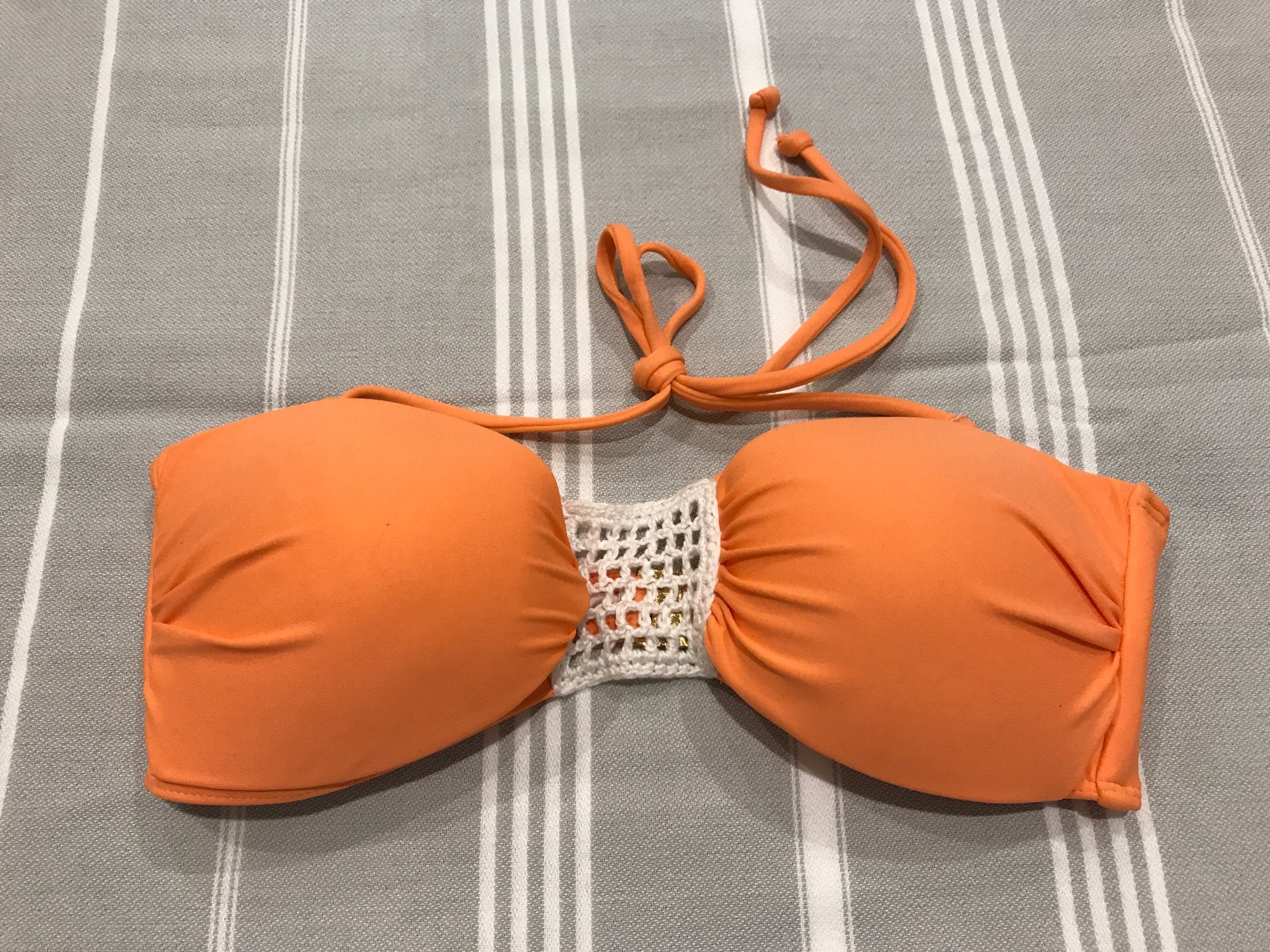 Balconette Bikini Top - Peach Sweetpea